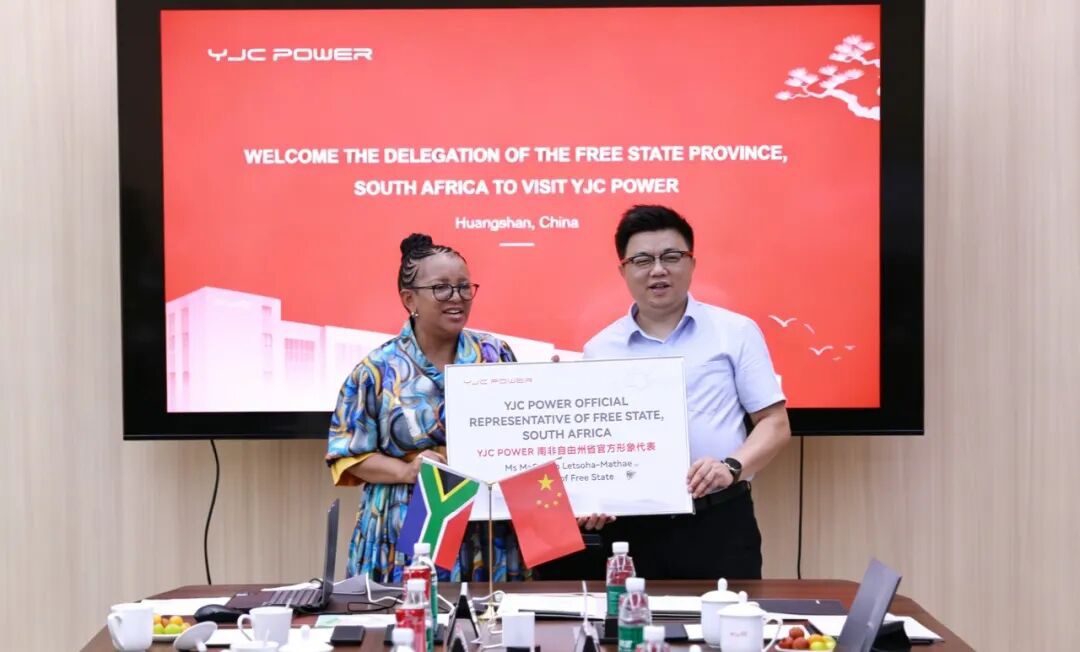 The Premier of the Free‑State Province of South Africa has led a delegation to pay a visit to YJC. Both parties will join hands to establish a benchmark for China‑Africa cooperation in the new‑energy sector.